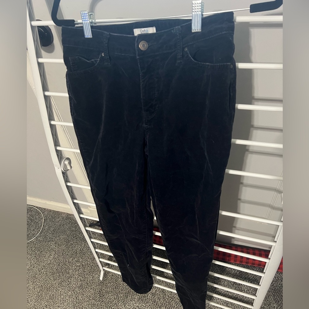 Croft & Barrow Women's Dark Corduroy Pants